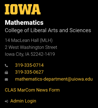 example of footer with link to marcom submission form